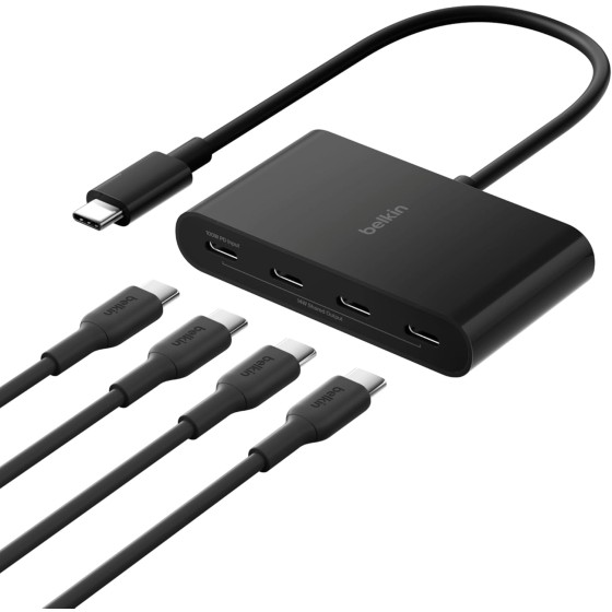 Belkin 100W 10Gbps Multiport USB-C Hub Adapter for Laptop, iPad, PC, & More