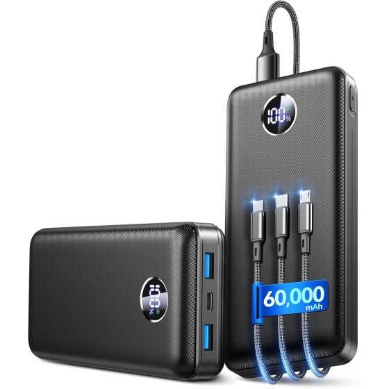 IAPOS 60000mAh 22.5W Fast Charge Portable Charger, for 5-Devices Power Bank