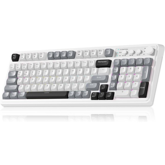 AULA S99 Wireless Keyboard,99 Key Computer Gaming Keyboards with Number Pad
